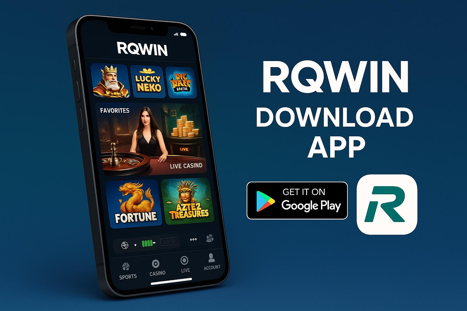 Baixar o RQWIN Cassino App