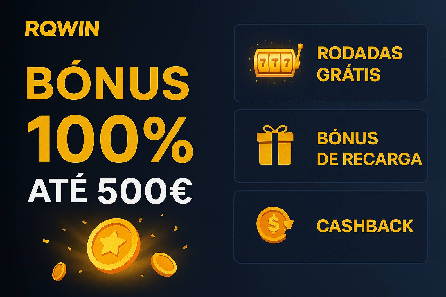 O bônus promocional RQWIN é uma ótima maneira de começar sua aventura