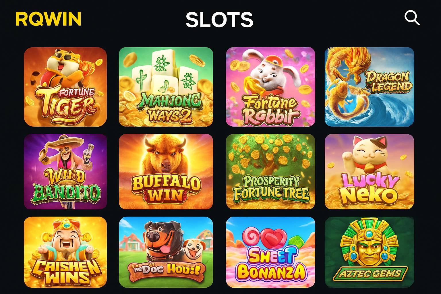 Jogos de Slot no Casino Online RQWIN