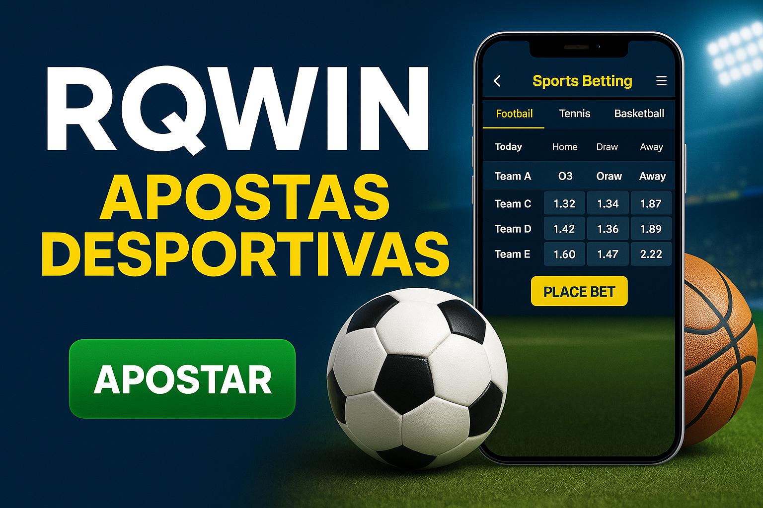 Apostas esportivas no cassino online RQWIN